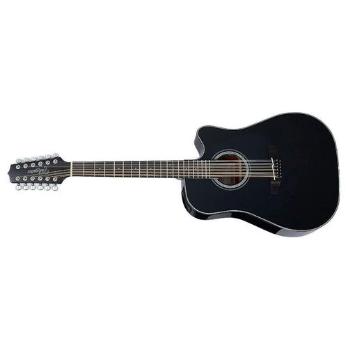 12-string Acoustic-electric Guitar Black B8405
