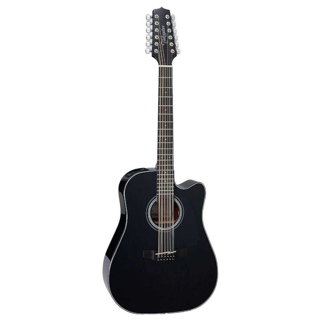 12-string Acoustic-electric Guitar Black B8405