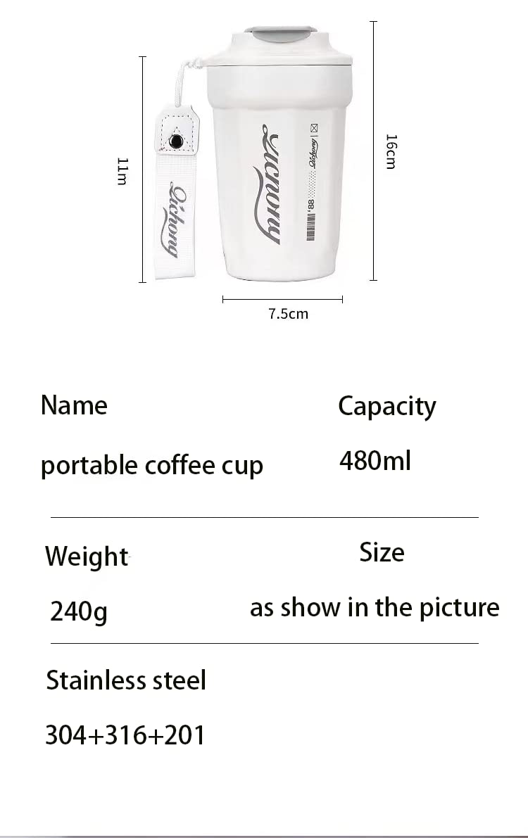 16 oz Stainless Steel Vacuum Insulated Tumbler with Lid Q7457