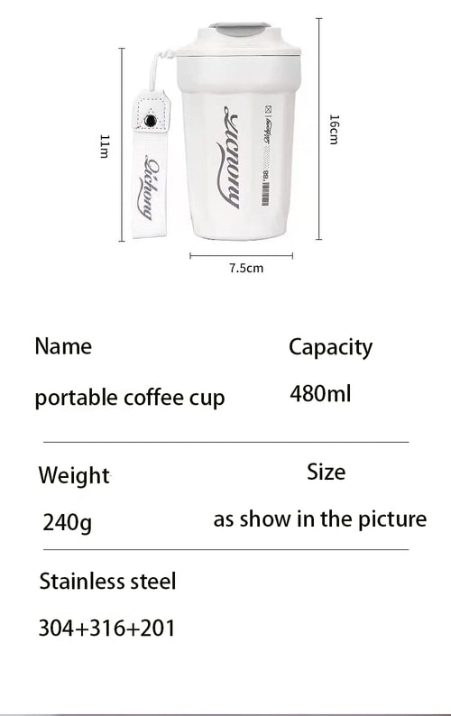 16 oz Stainless Steel Vacuum Insulated Tumbler with Lid Q7457