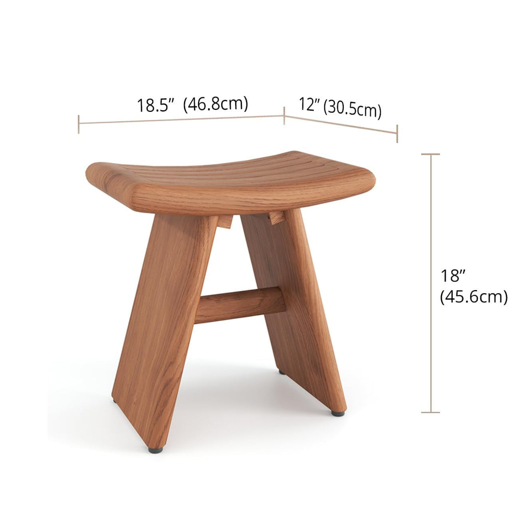 18" Slatted Teak Shower Bench K795