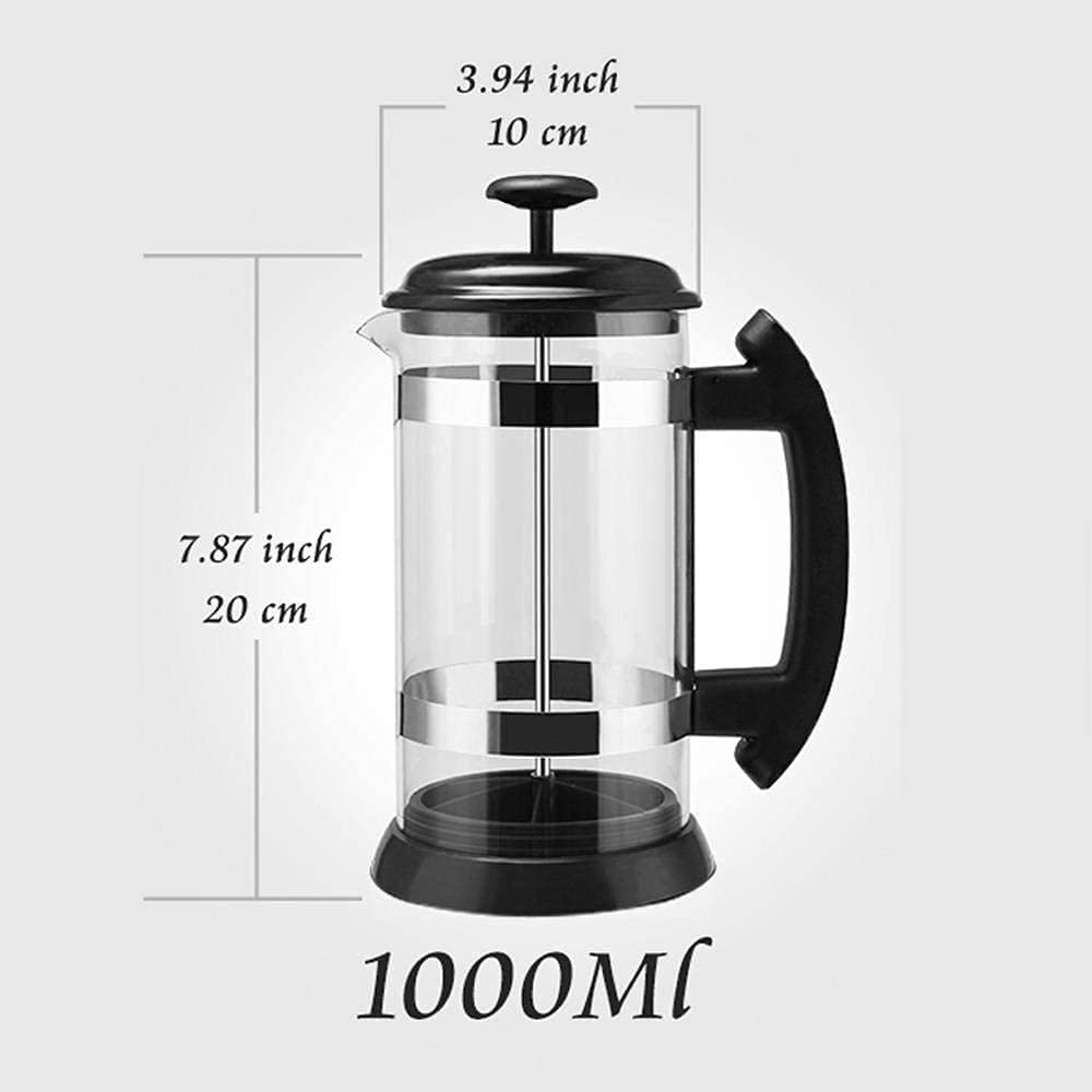 304 Stainless Steel Borosilicate Glass Coffee Maker 34oz M951429