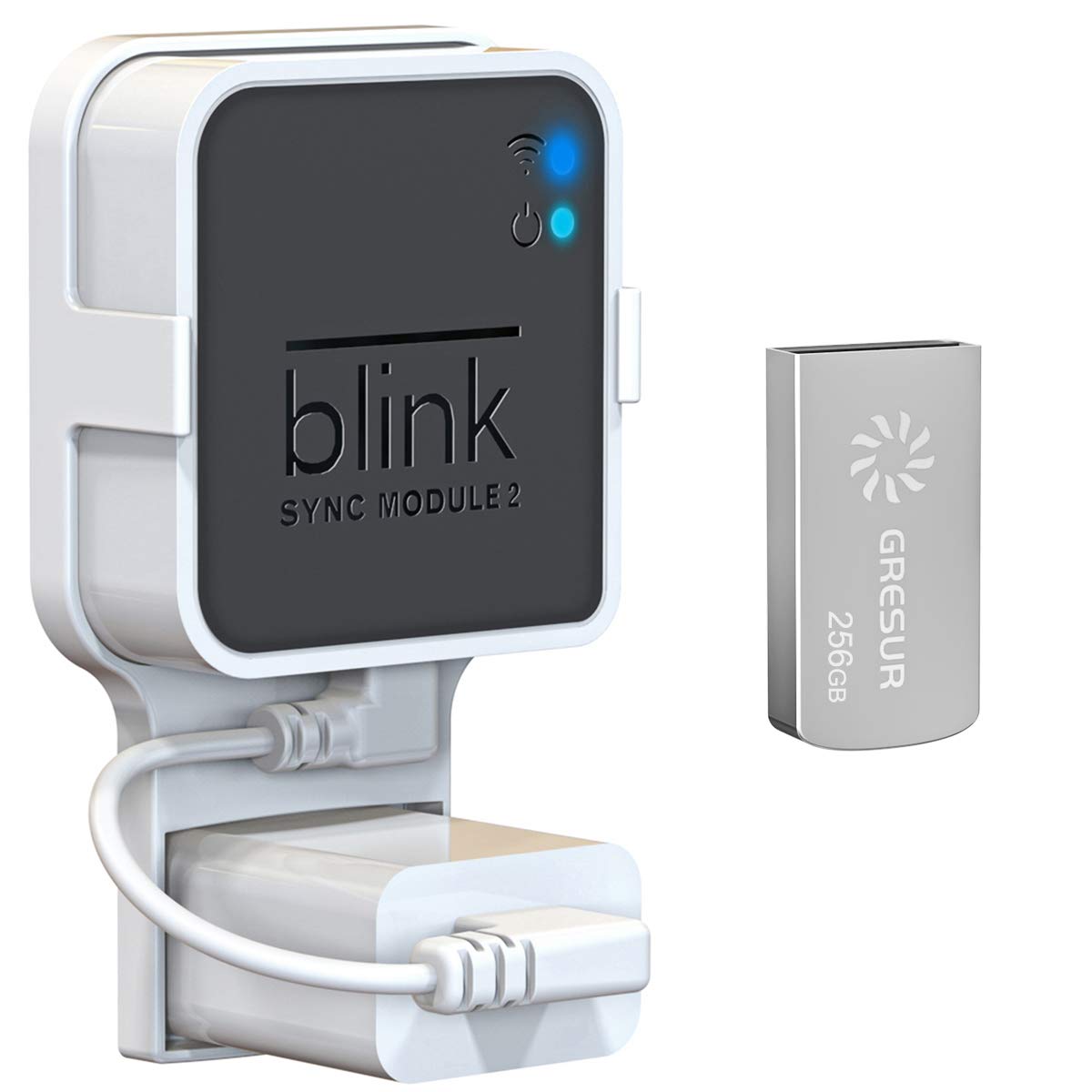 256GB USB Flash Drive with Outlet Wall Mount Q6583