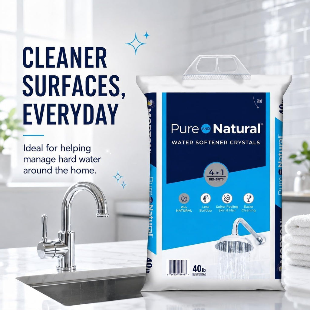 Natural Water Softener Salt Crystals 40 lb Bag 3 Pack E883