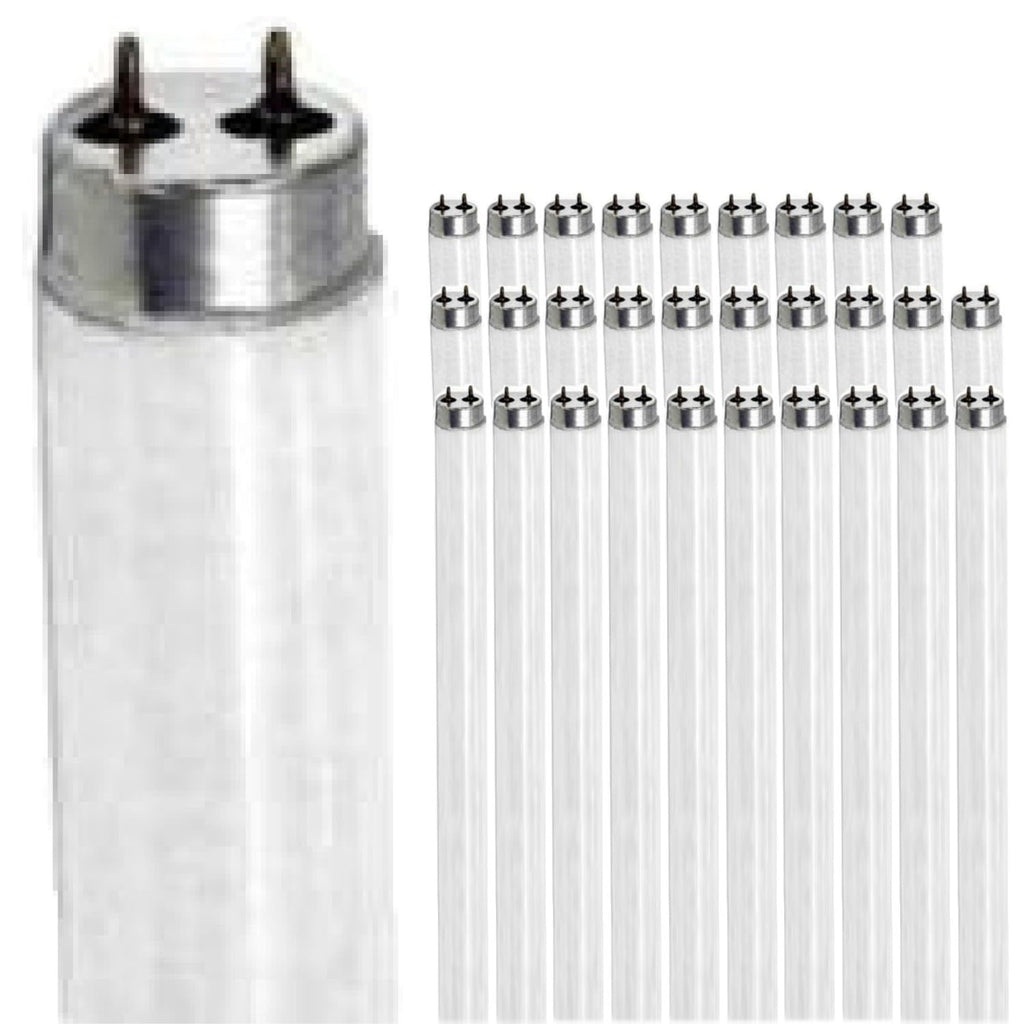 24 Inch 20W 2700K Warm White T9 Fluorescent Tube Light Bulb G13 Bi-Pin Base 2 Foot Linear Lamp Pack of 30 H370
