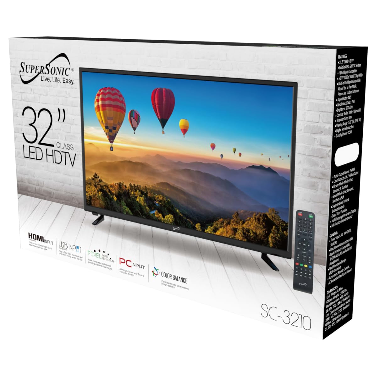 31.5-Inch 1080p DLED HDTV with HDMI O1355