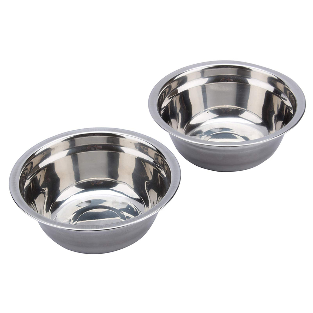 Double Stainless Steel Elevated Dog Bowls with Iron Stand P973168