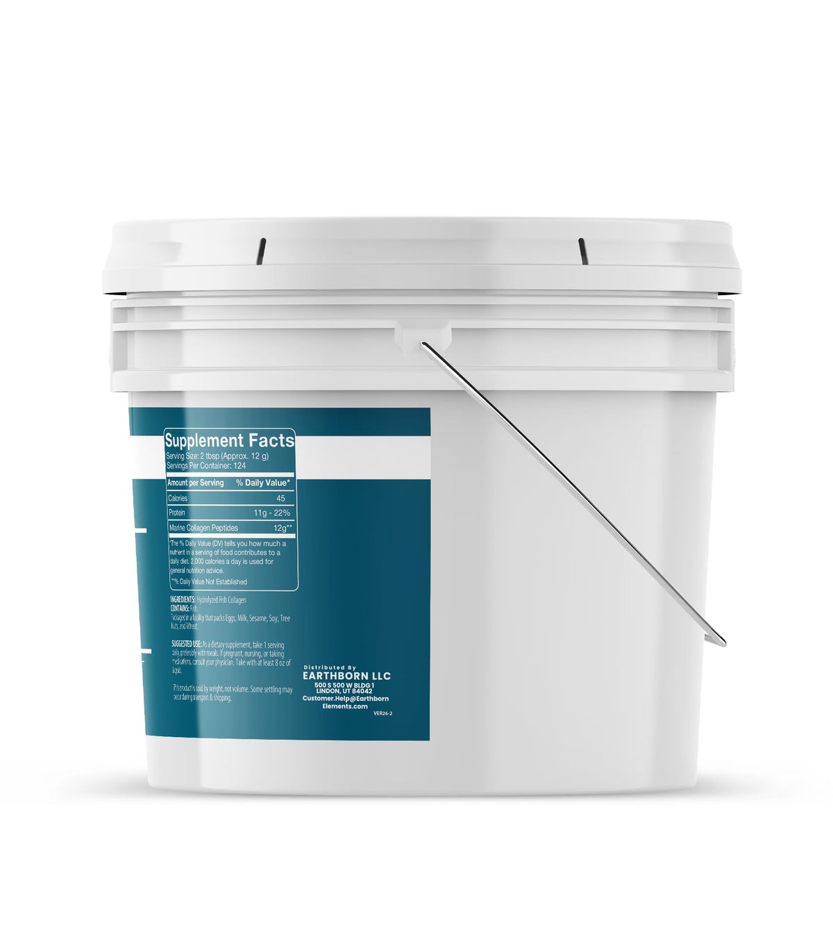 Hydrolyzed Marine Collagen Peptides Powder Dietary Supplement 52.8 Ounce C22352