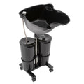 Portable Shampoo Bowl with Electric Pump, Adjustable Height, Dual Bucket Design H95535
