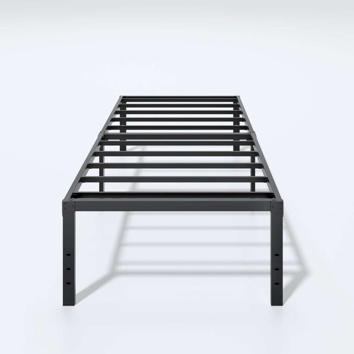 Twin XL 18 Inch Metal Platform Bed Frame with Underbed Storage J4382