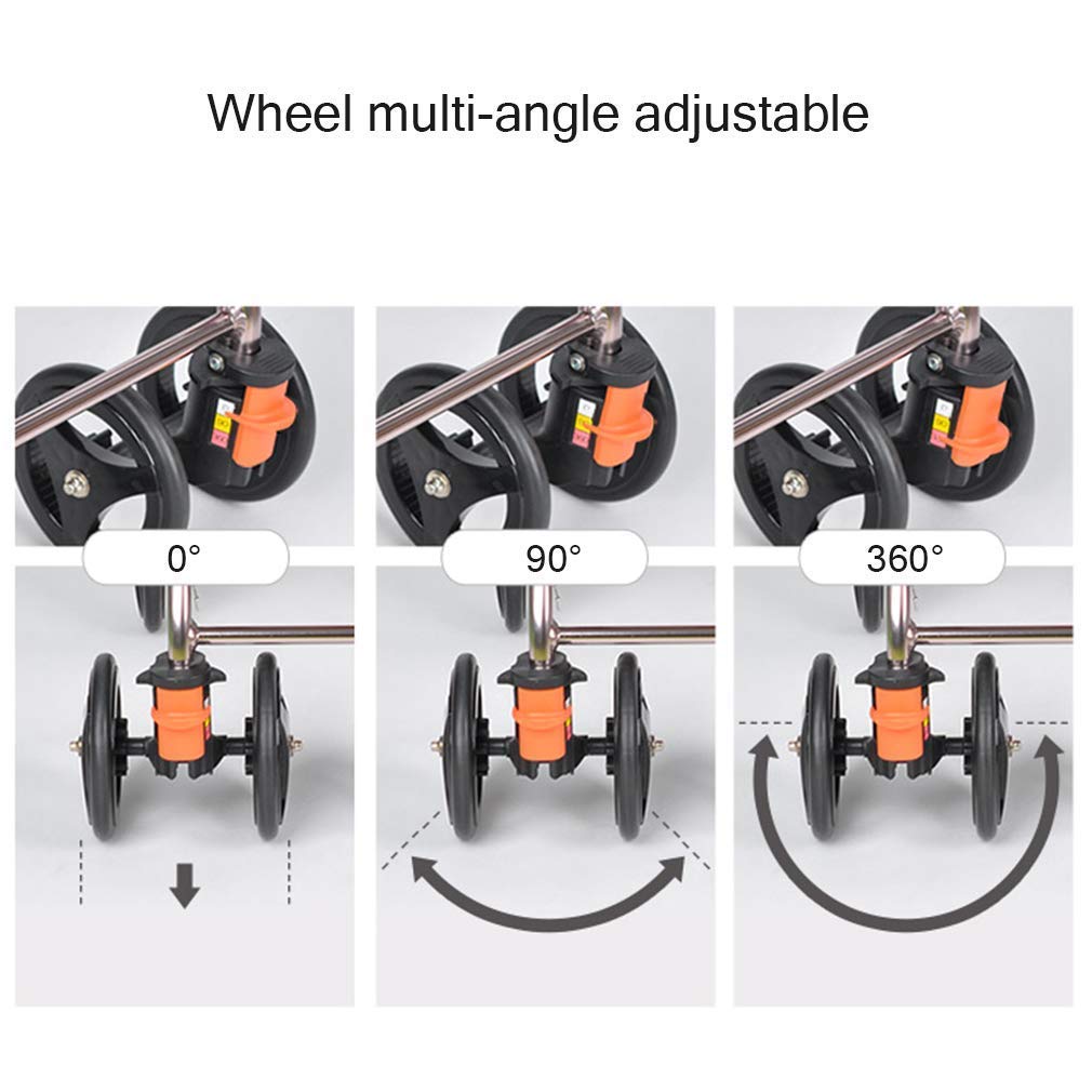 4 Wheels Foldable Rollator Walker with Seat J7041