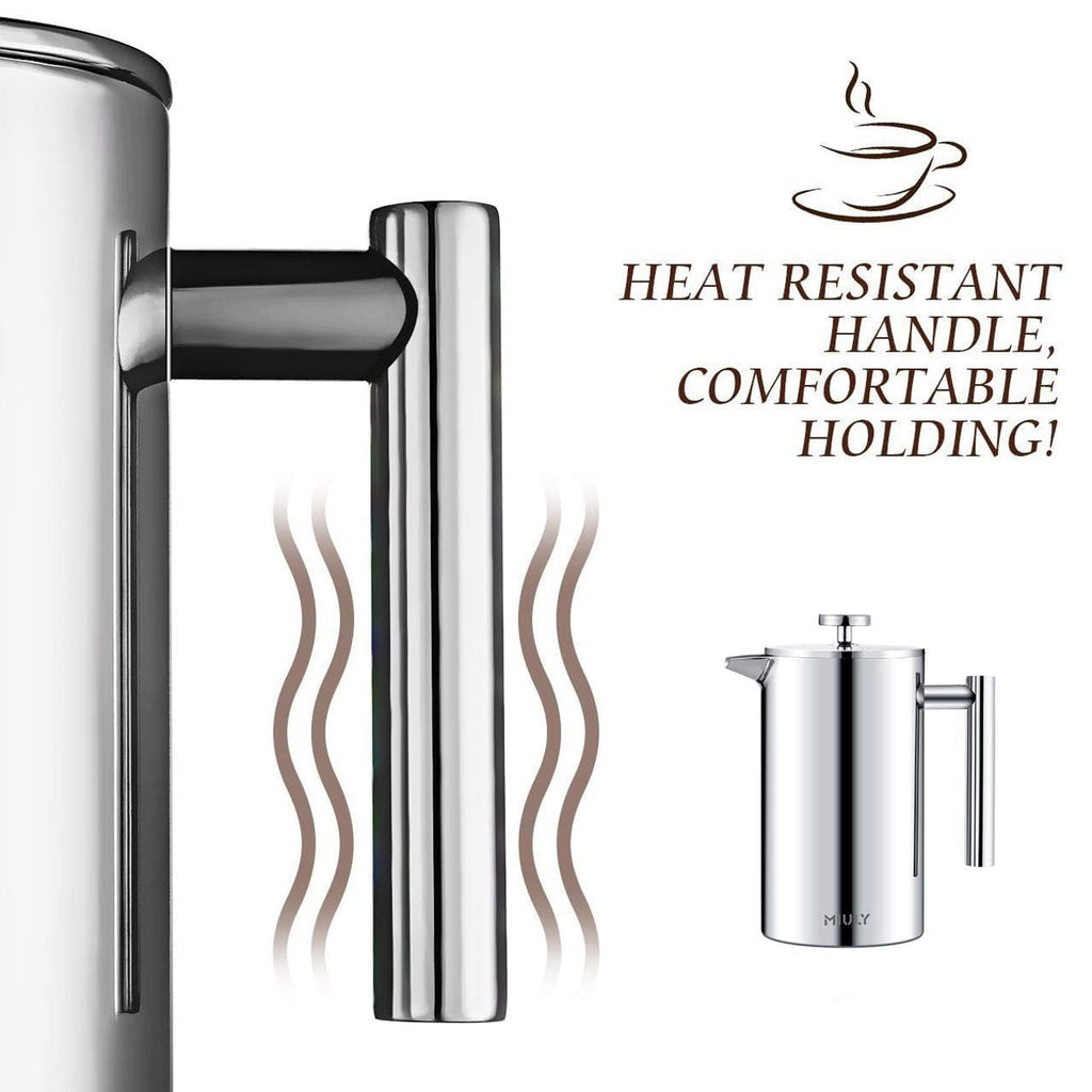 Small 12oz Stainless Steel Insulated French Press Q362