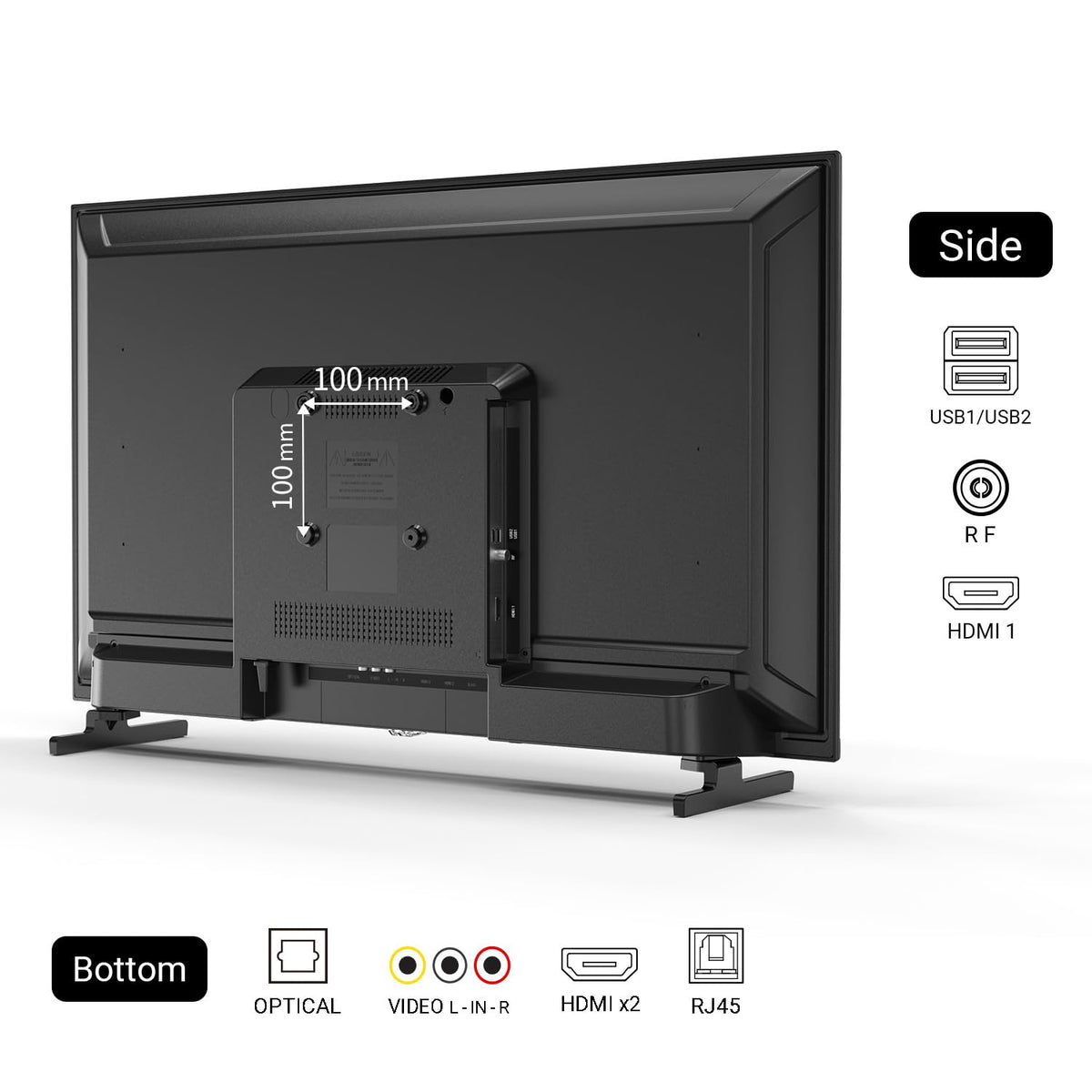 32 Inch FHD Smart TV 1080p Full HD Central Stand with HDR Dolby Audio B302753
