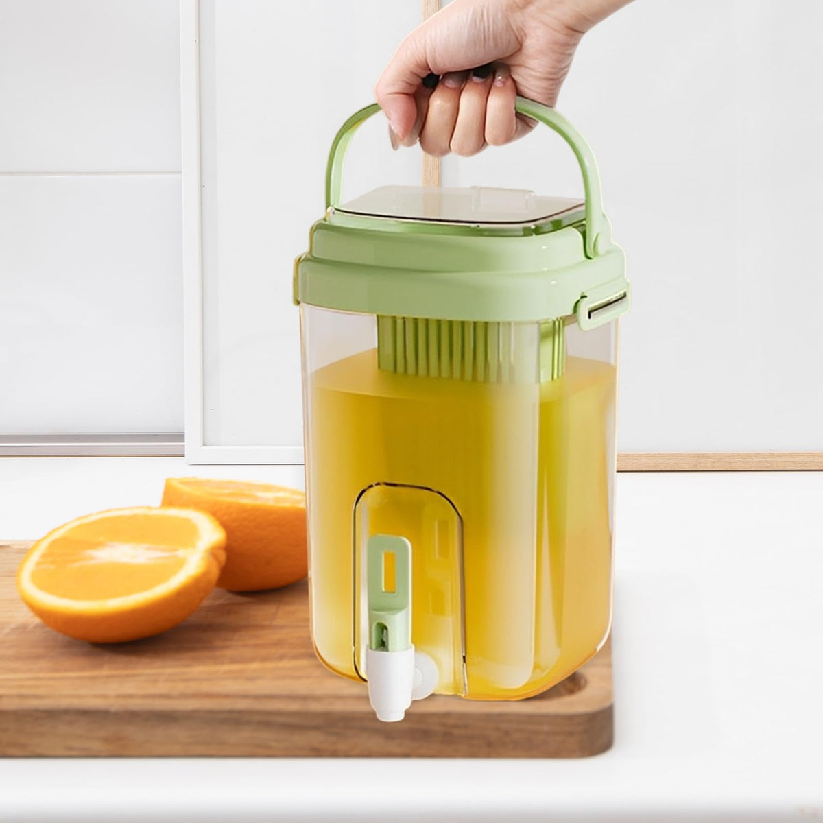 Green 2L Drink Dispenser with Faucet T276021
