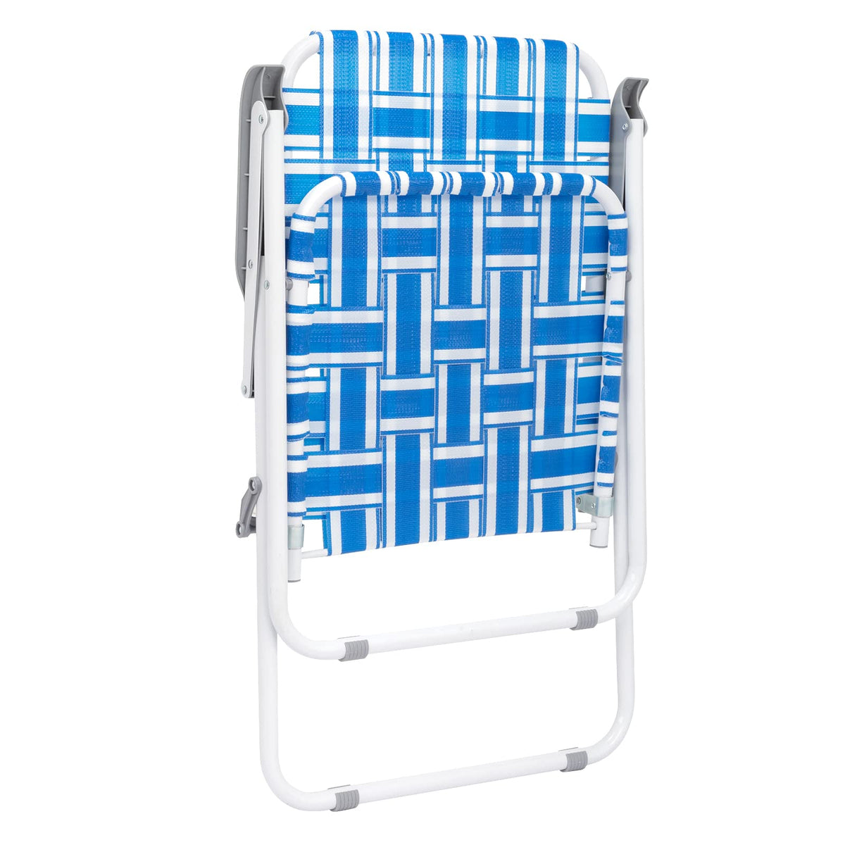 Set of 2 Blue Webbed Folding Patio Chair D61938