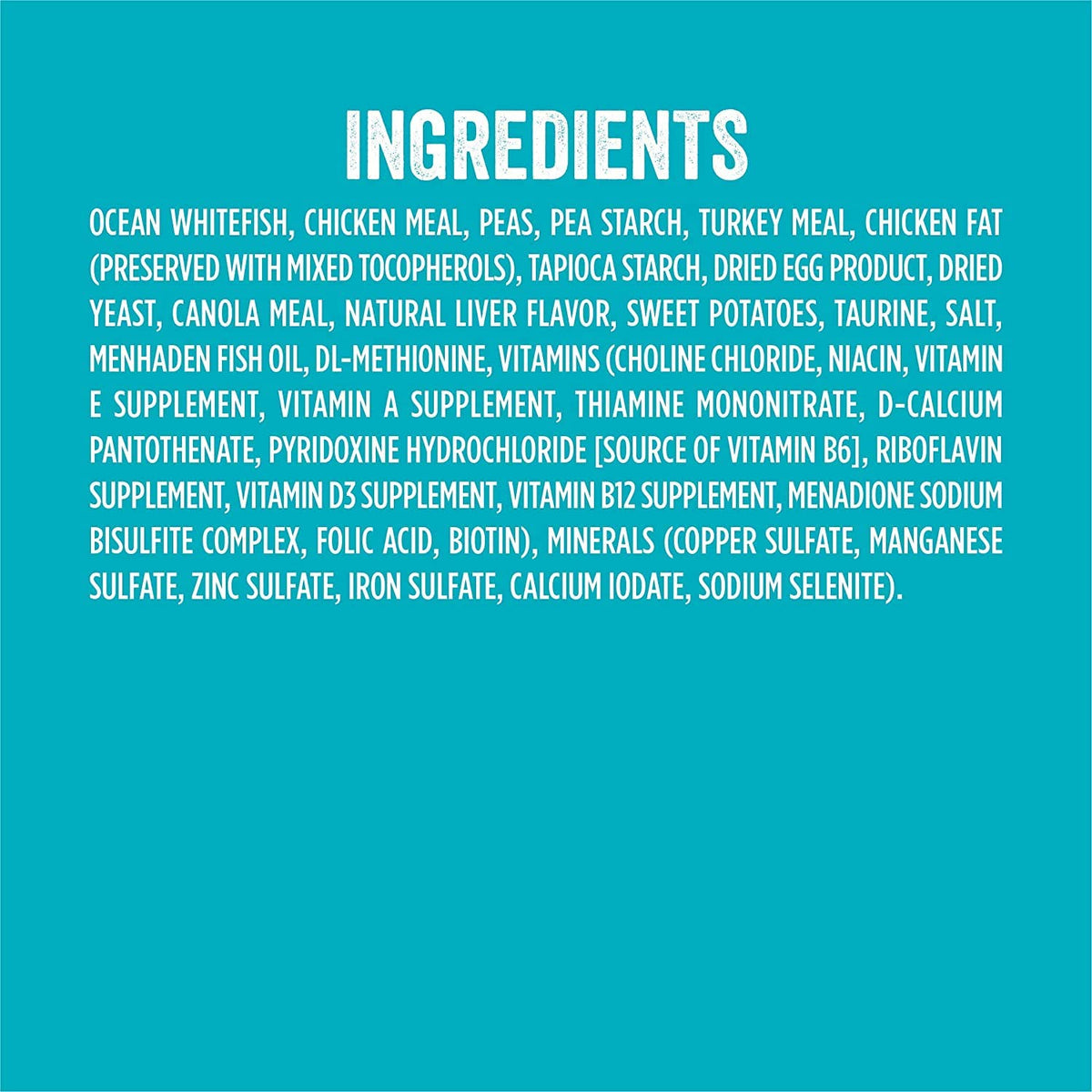 Grain Free Whitefish and Egg Cat Food M5297