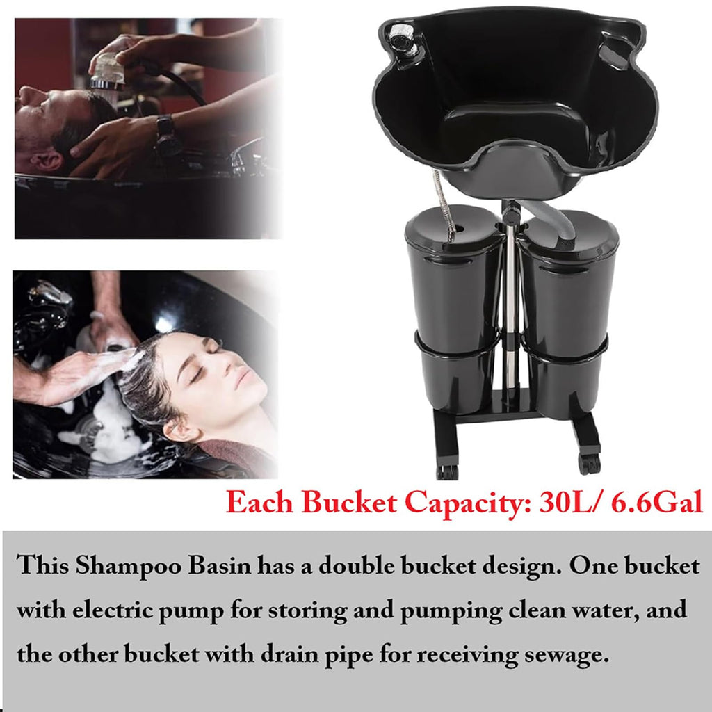 Shampoo Bowl with Electric Pump and Bucket N180