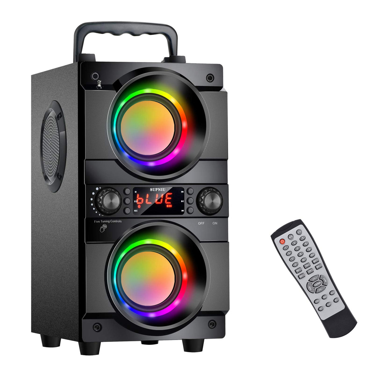 Portable Bluetooth Speaker with Double Subwoofer Heavy Bass F690