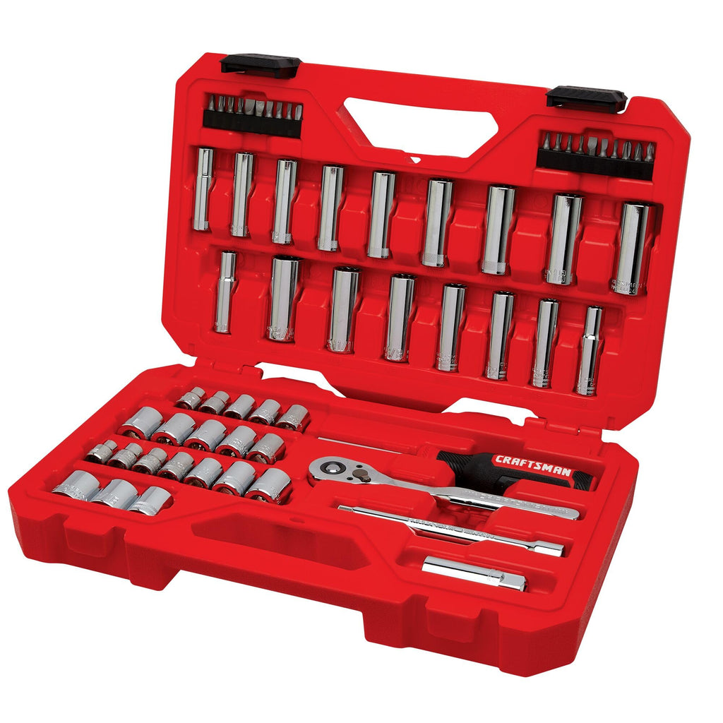 Mechanics Tool Set, 3/8 Inch Drive, 61 Piece P799