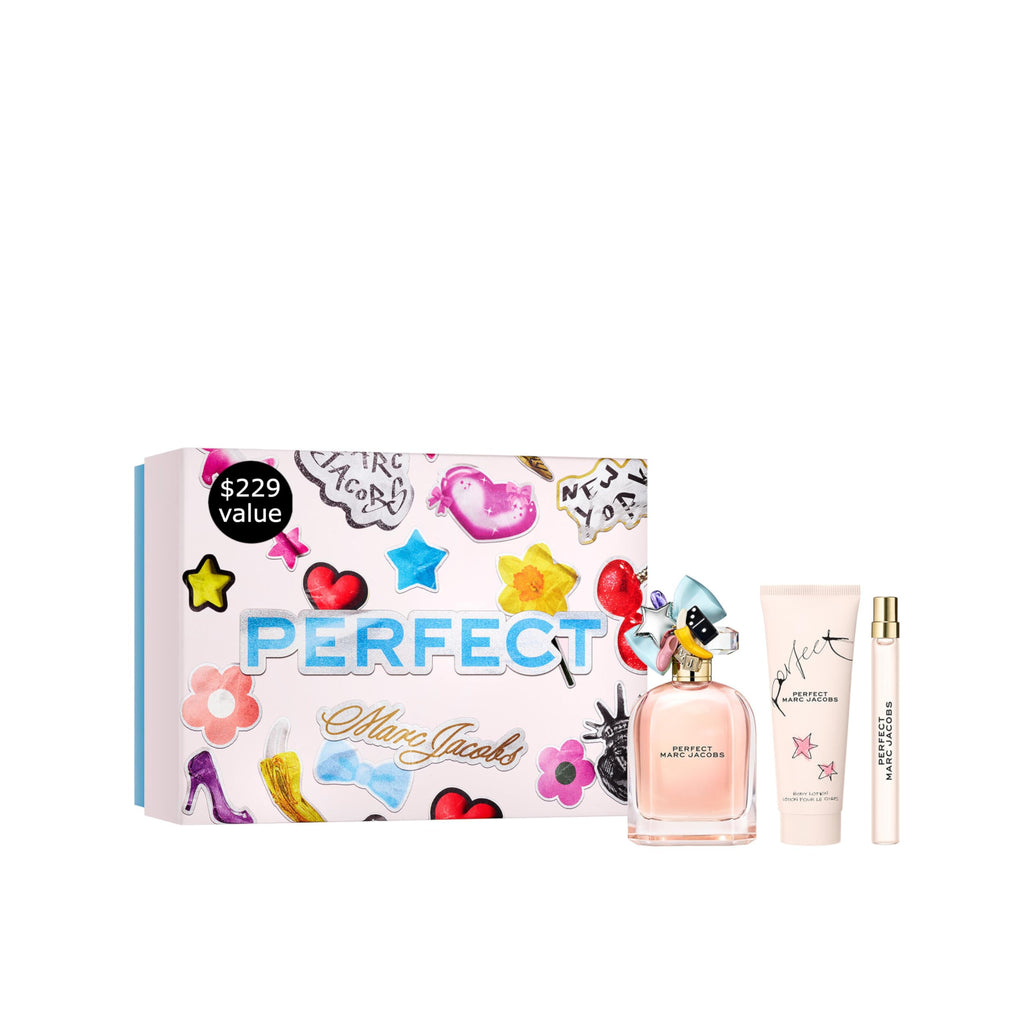 Eau de Parfum 3-Piece Gift Set, 3.3 oz, Body Lotion 2.5 oz, Travel Spray 0.33 oz Floral Perfume F872445