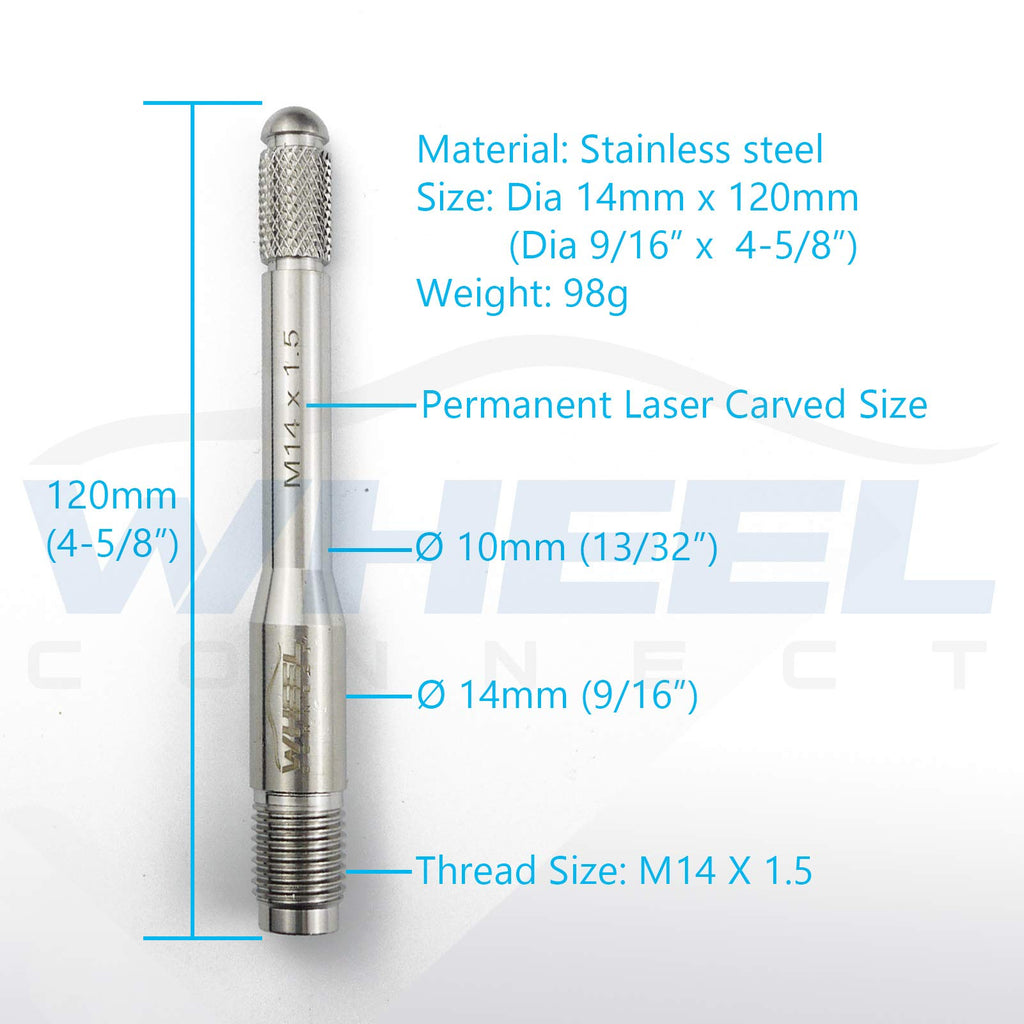 M14X1.5 Stainless Steel Wheel Alignment Pin I12271