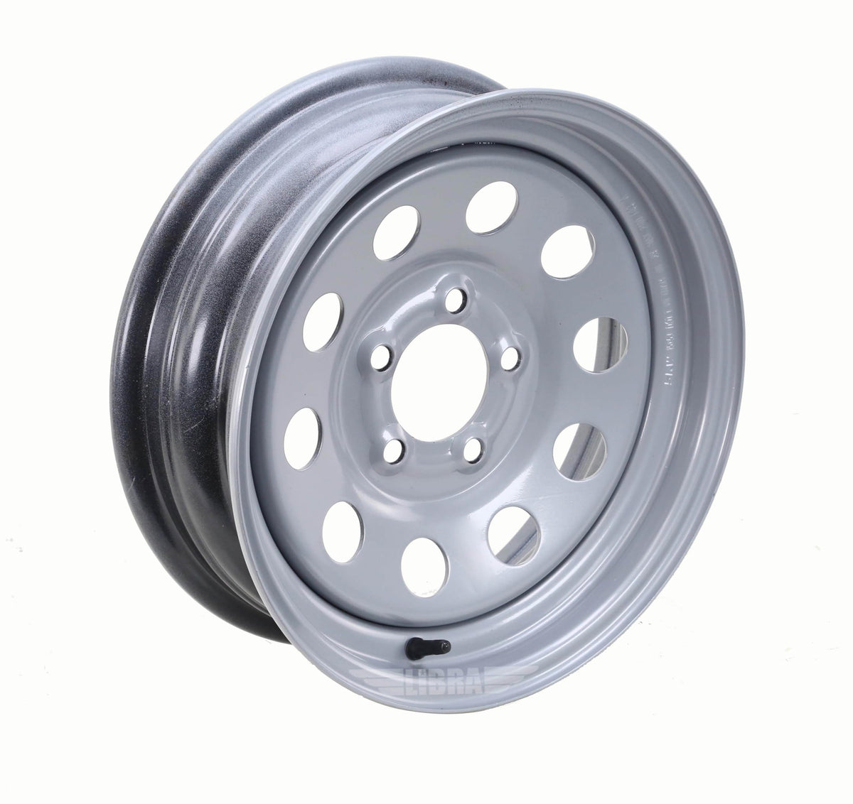 Trailer Tire Wheel ST205/75R15 8-Ply Silver Mod Rim M852137