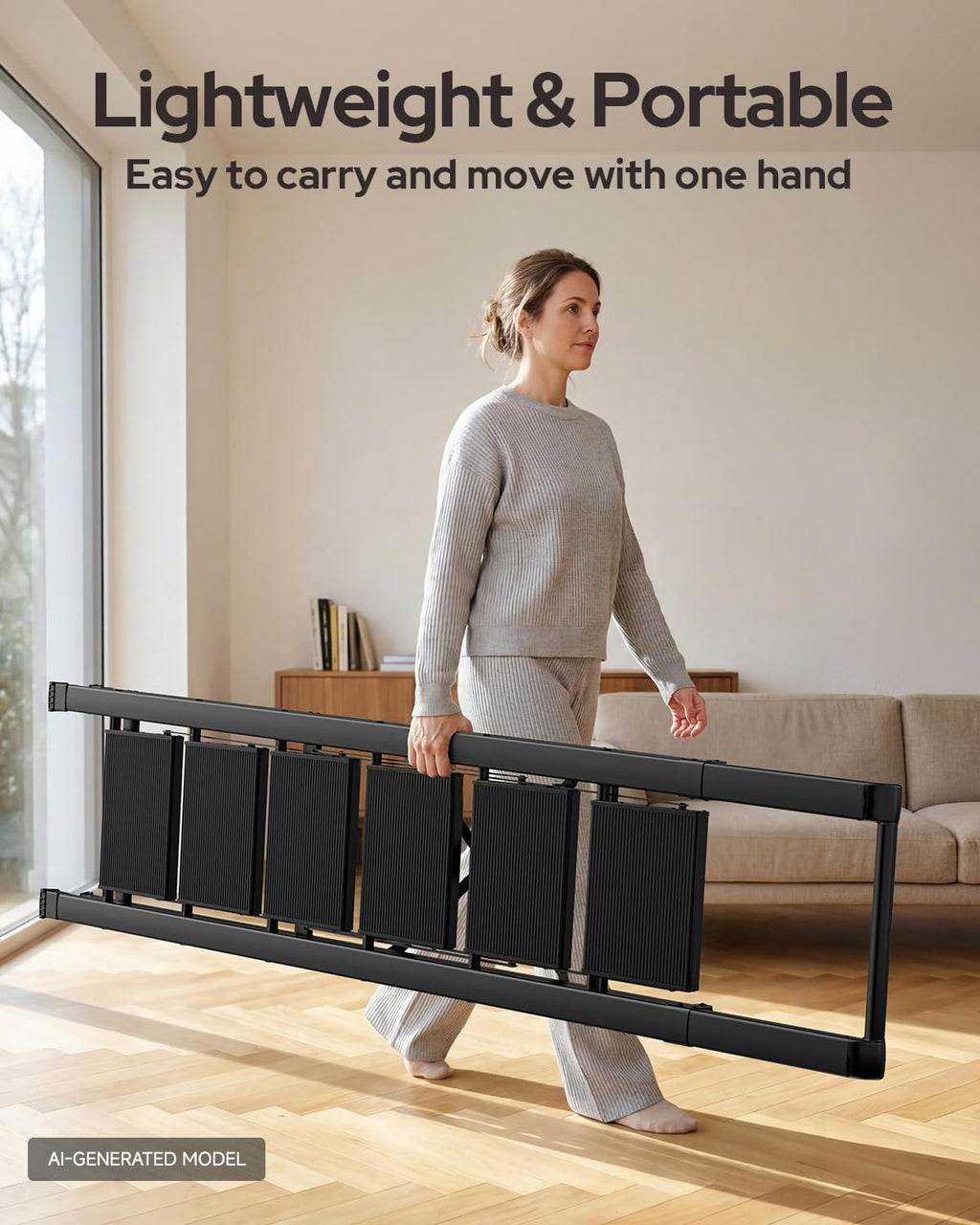 Black Foldable 6 Step Ladder A602