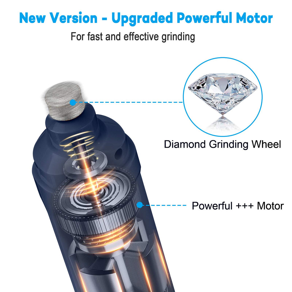 Dog Nail Grinder with 2 LED Light 2-Speed Electric Pet Nail Trimmer Z26087