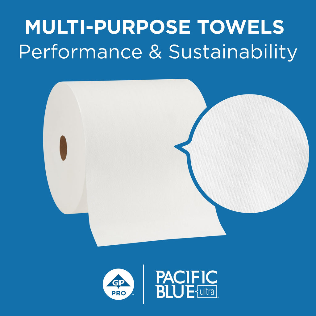 White Paper Towel Rolls W7647