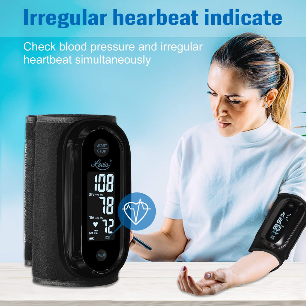 Upper Arm Blood Pressure Monitor with 9-14 Inch Cuff H8842