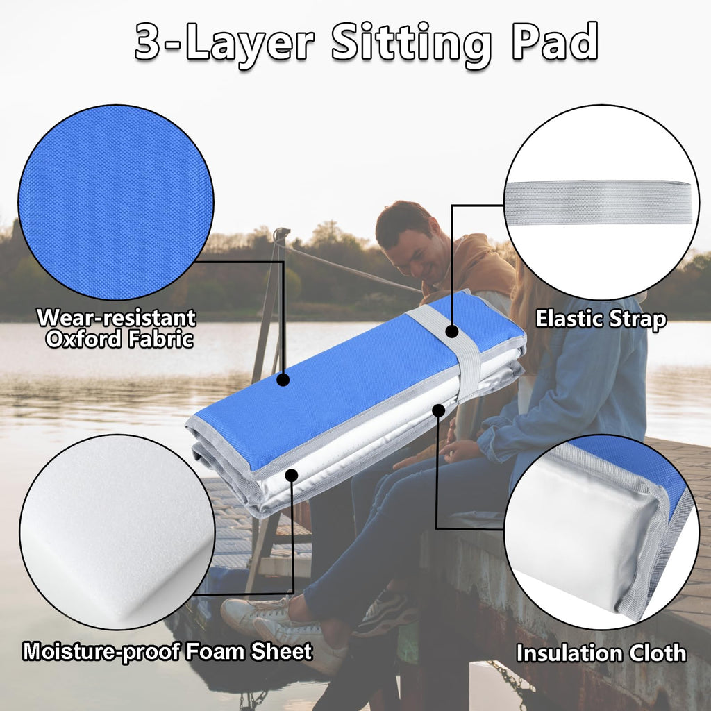 2 Pcs Foldable Foam Seat Cushion W4622