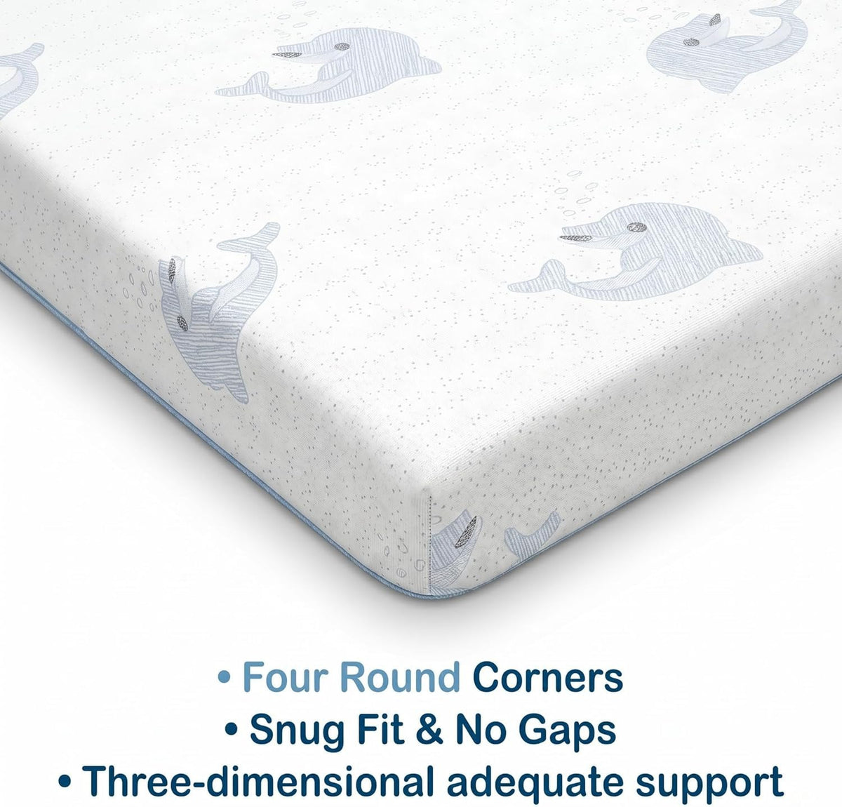 Trifold Pack and Play Mattress Topper, 38x26 Dual Firmness T4314