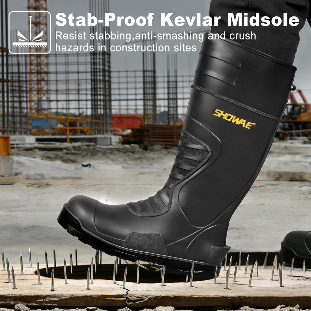 Rubber Steel Toe Waterproof Boot R2888