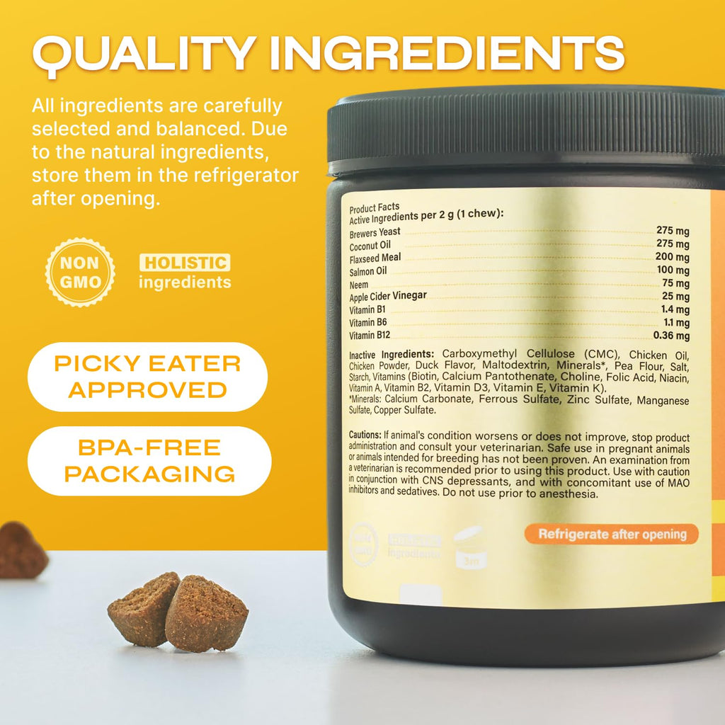 Flea and Tick Chewable Soft Treats for Dogs O856659