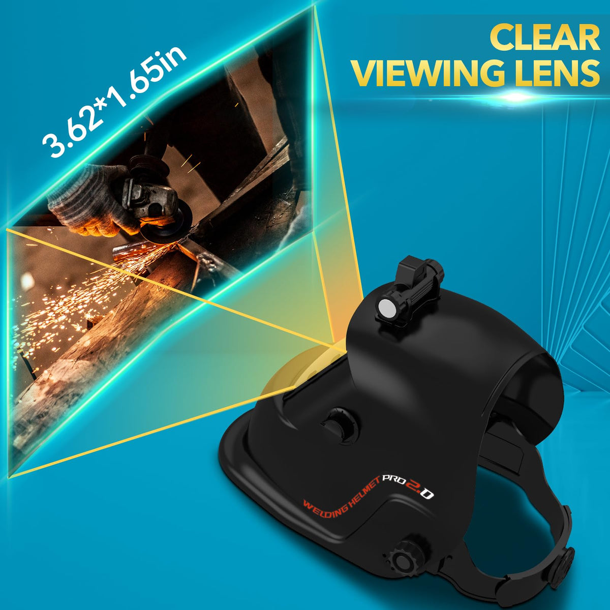 Welding Helmet Auto Darkening Solar Powered Q95894