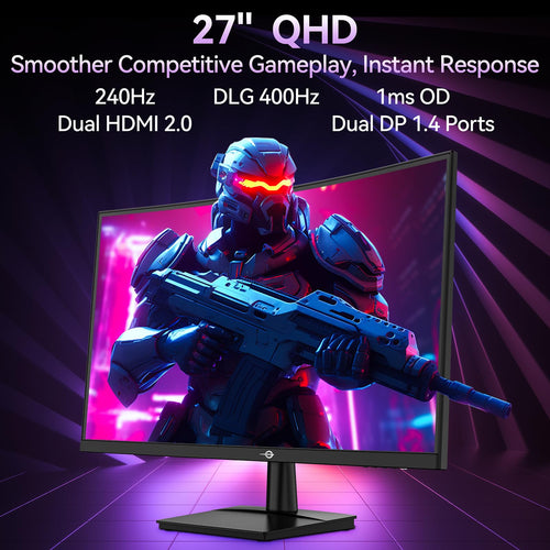 27" Curved QHD 240Hz Fast-VA 1ms Gaming Monitor R984