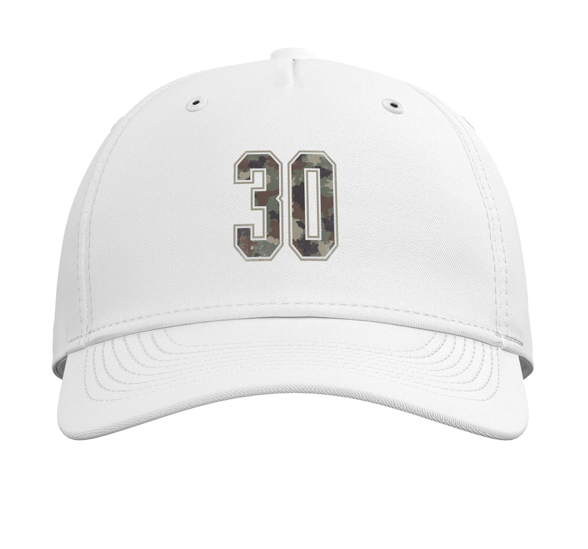 Camouflage Number 30 Adjustable Baseball Hat U3876