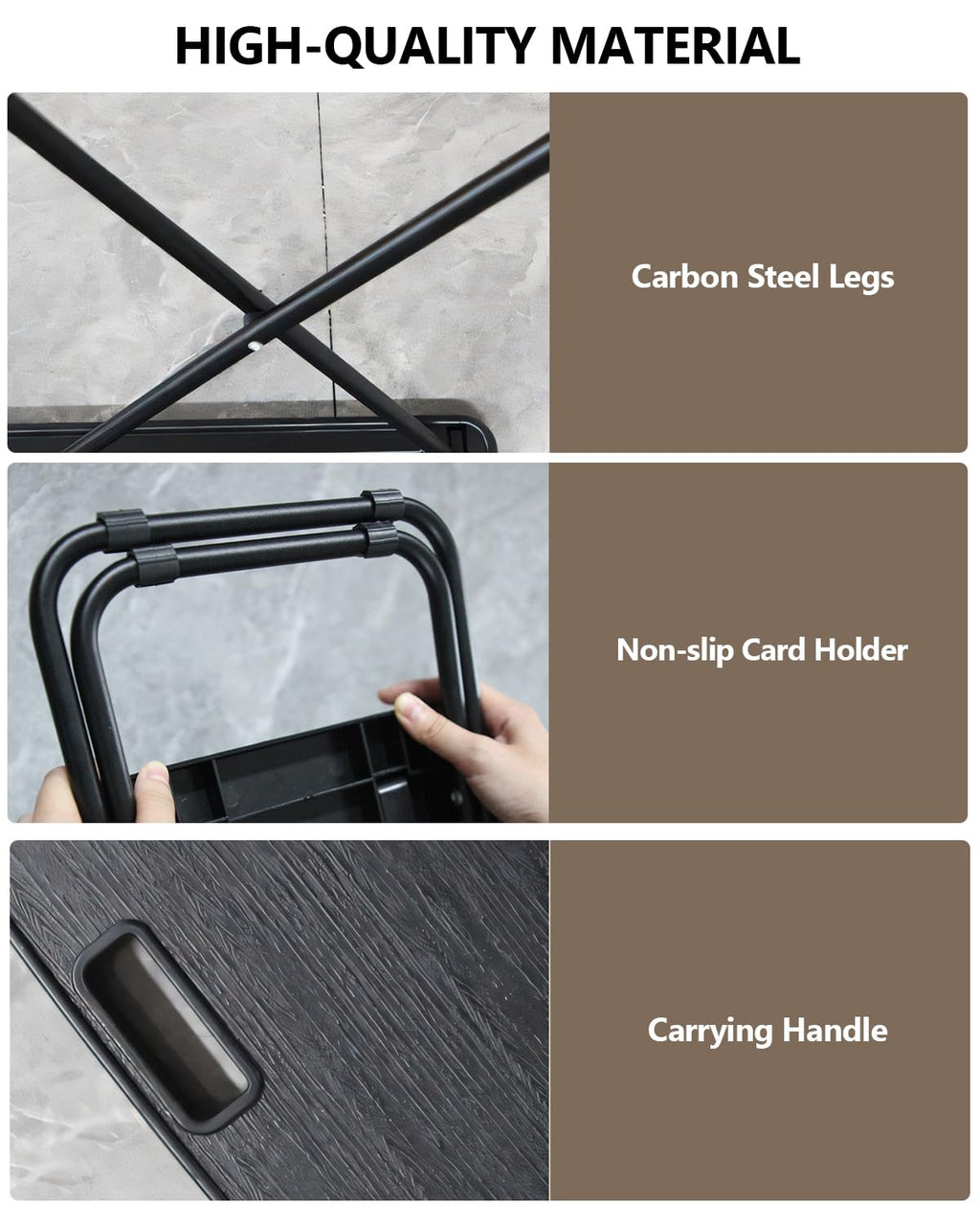 Portable Folding Camping Table with 2 Pack Chair U342