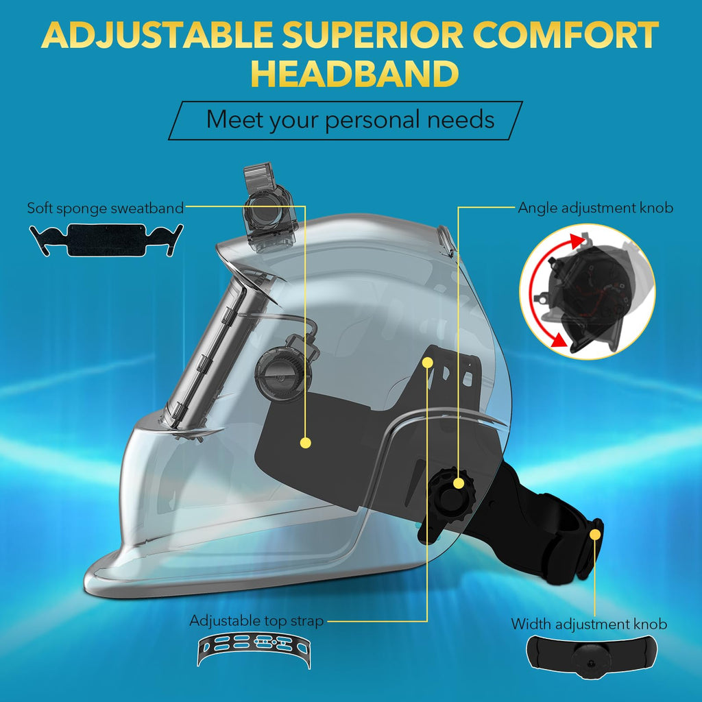 Welding Helmet Auto Darkening Solar Powered Q95894
