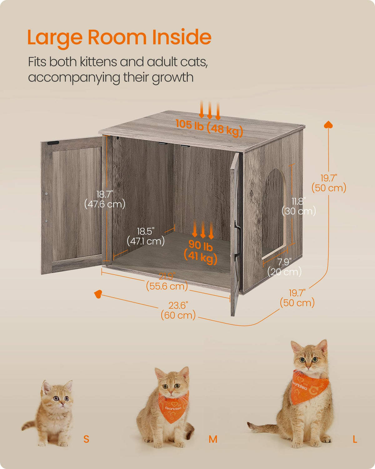 Cat Litter Box Enclosure F7386
