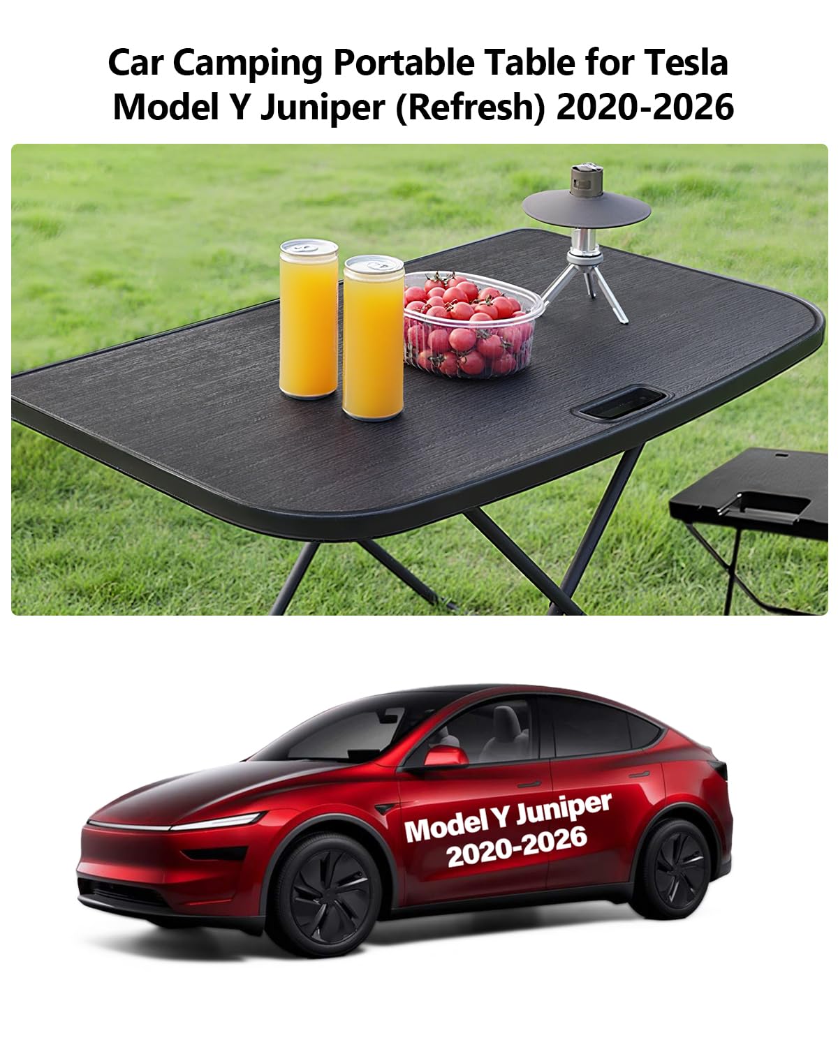 Portable Folding Camping Table with 2 Pack Chair U342