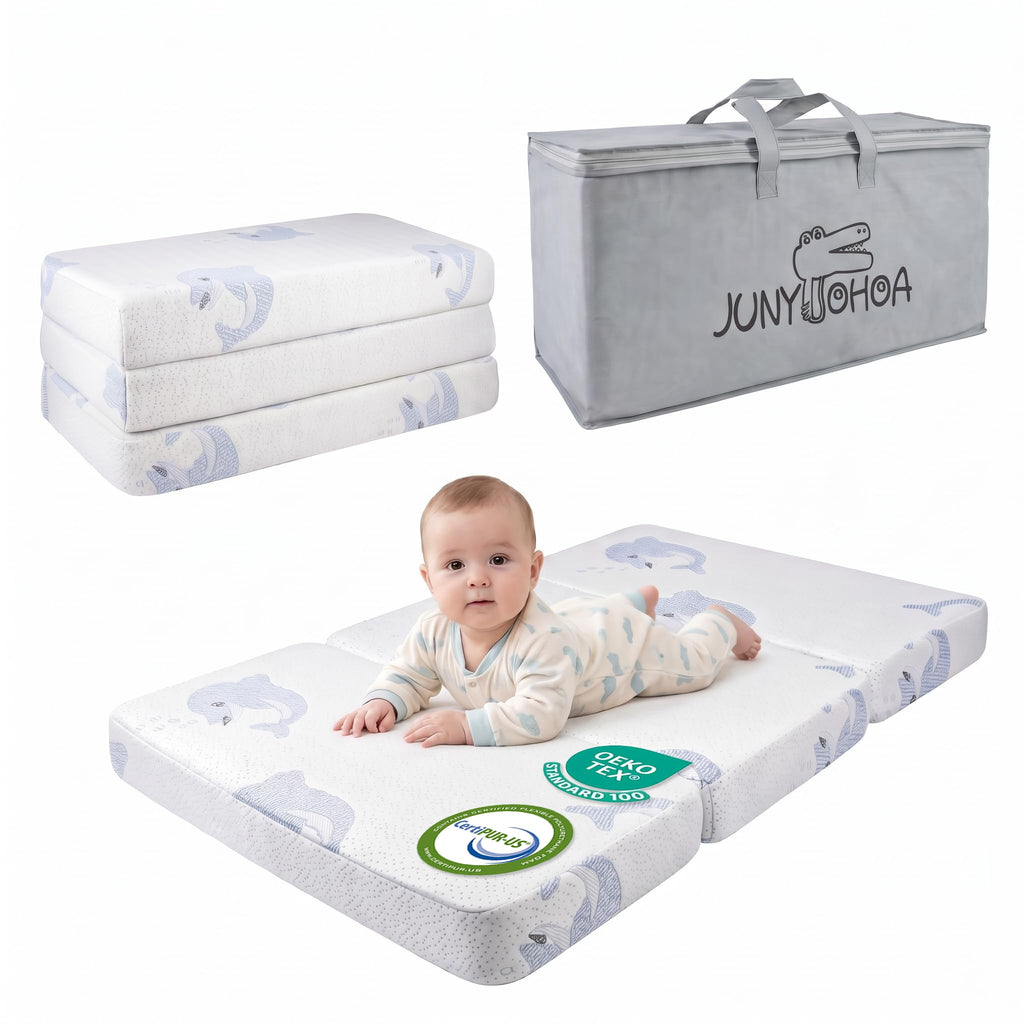 Trifold Pack and Play Mattress Topper, 38x26 Dual Firmness T4314