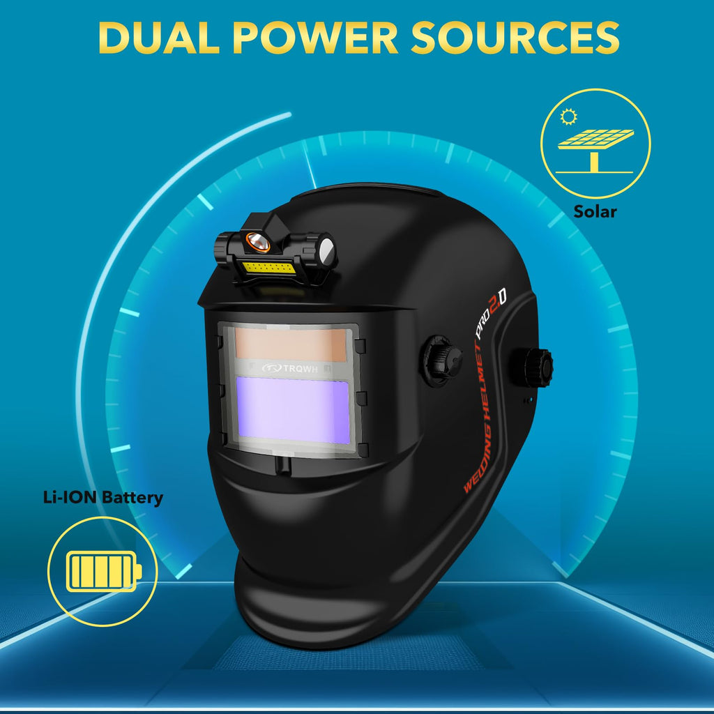 Welding Helmet Auto Darkening Solar Powered Q95894