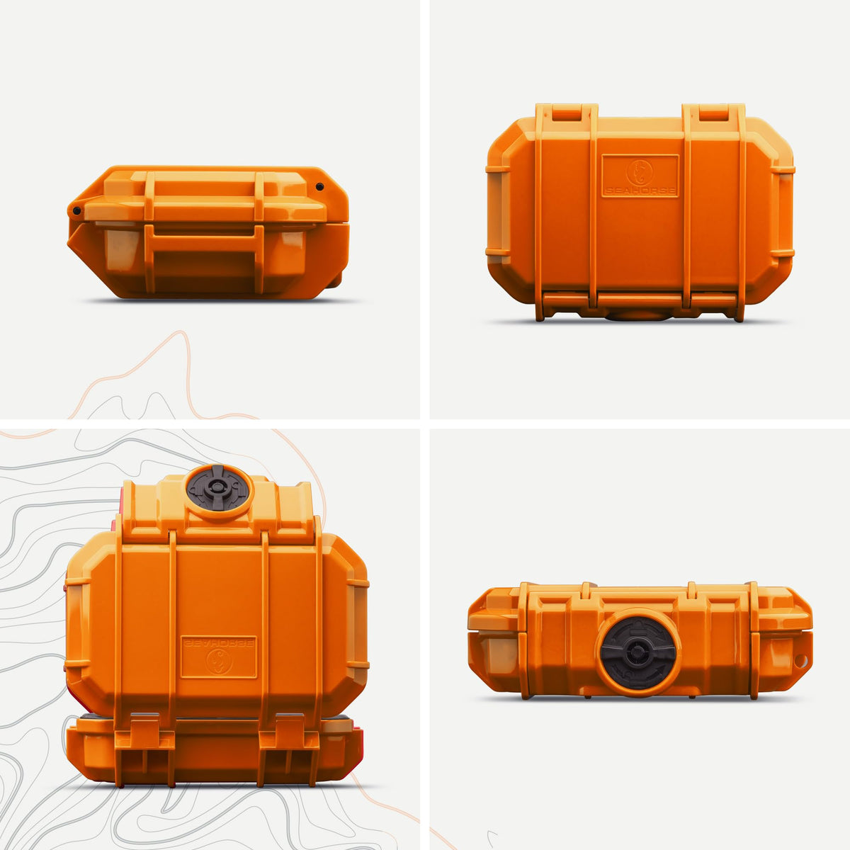 Orange Waterproof Protective Dry Box Case with Pick & Pluck Foam B160383