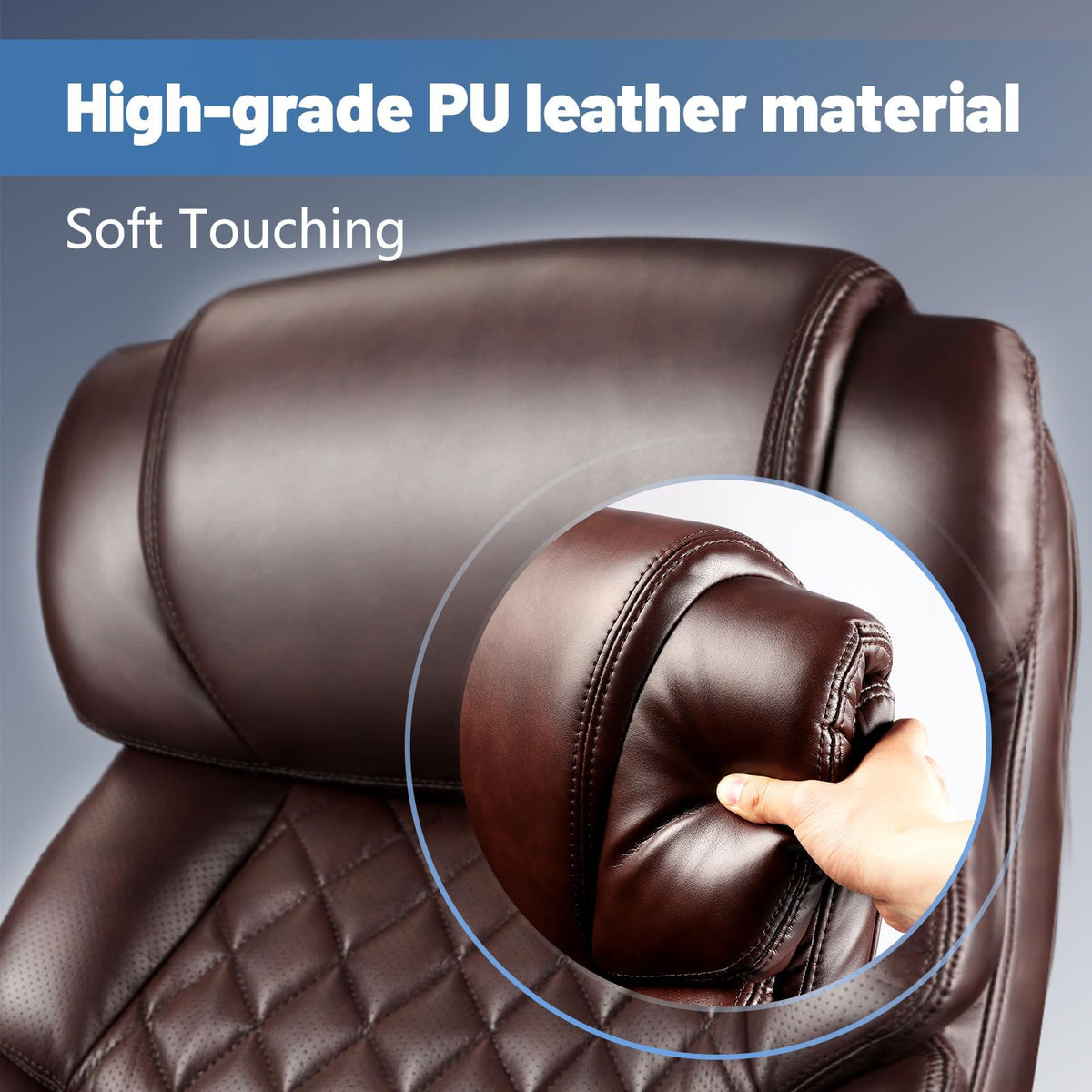 Big and Tall Heavy Duty Executive Office Chair with High Back O498