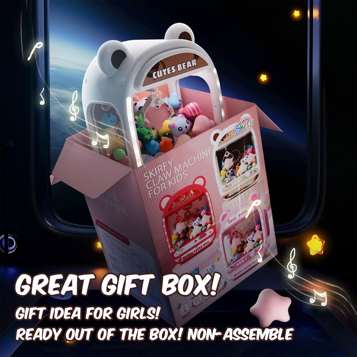 Claw Machine with Refill Toys & Prizes X796247