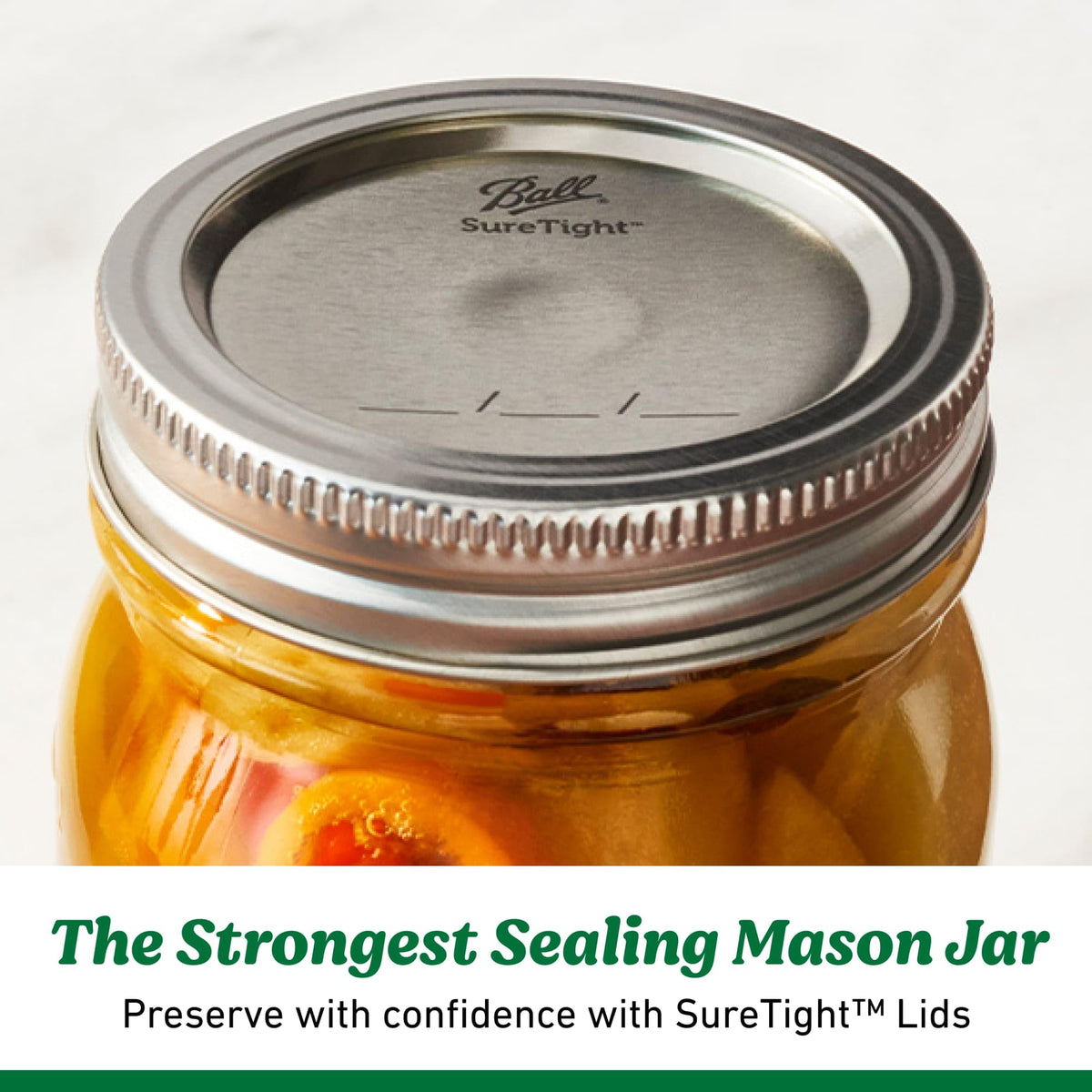 Regular Mouth Pint Glass Mason Jars, 16oz, 8-Count H857