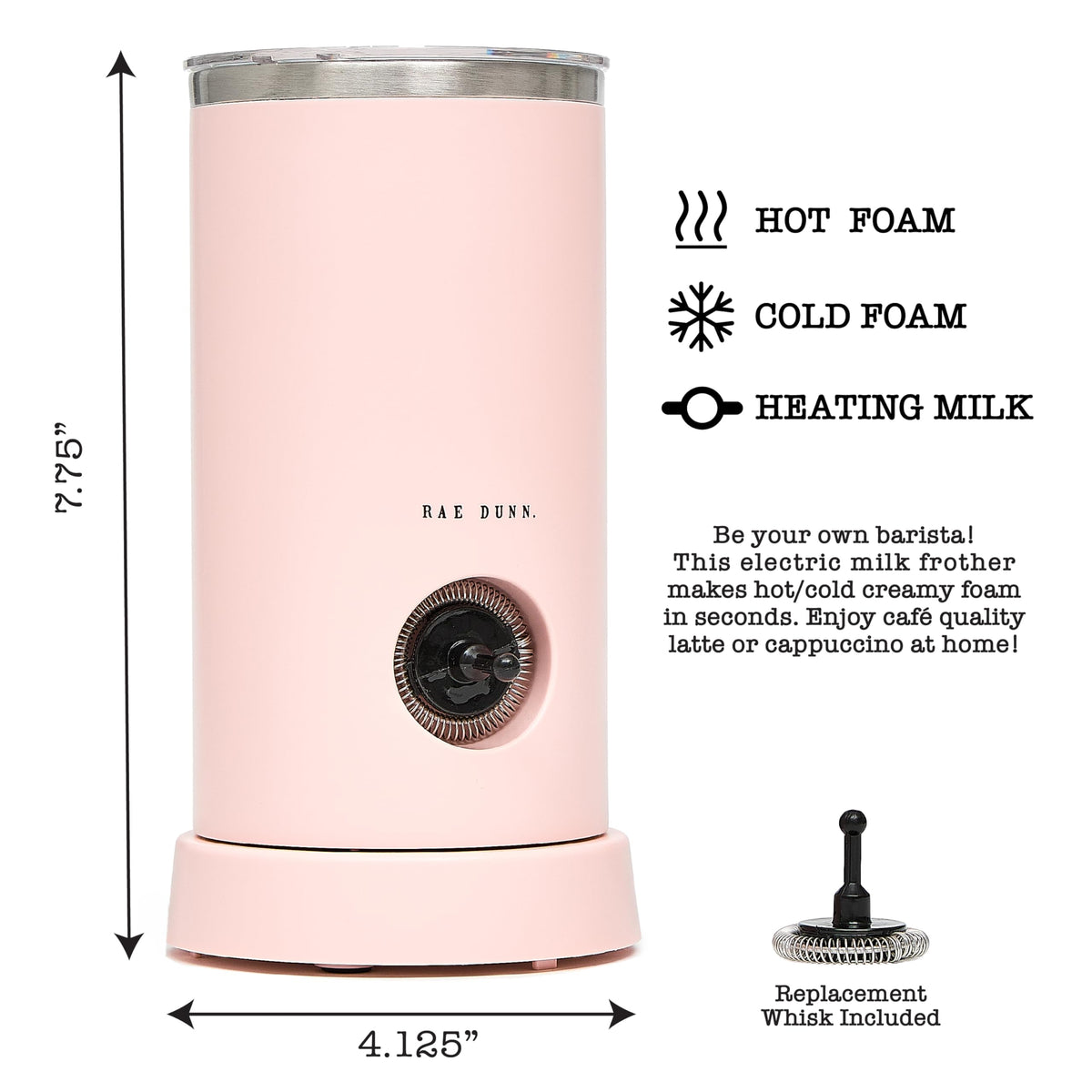 Electric Milk Frother Steamer 550 Watt H630421