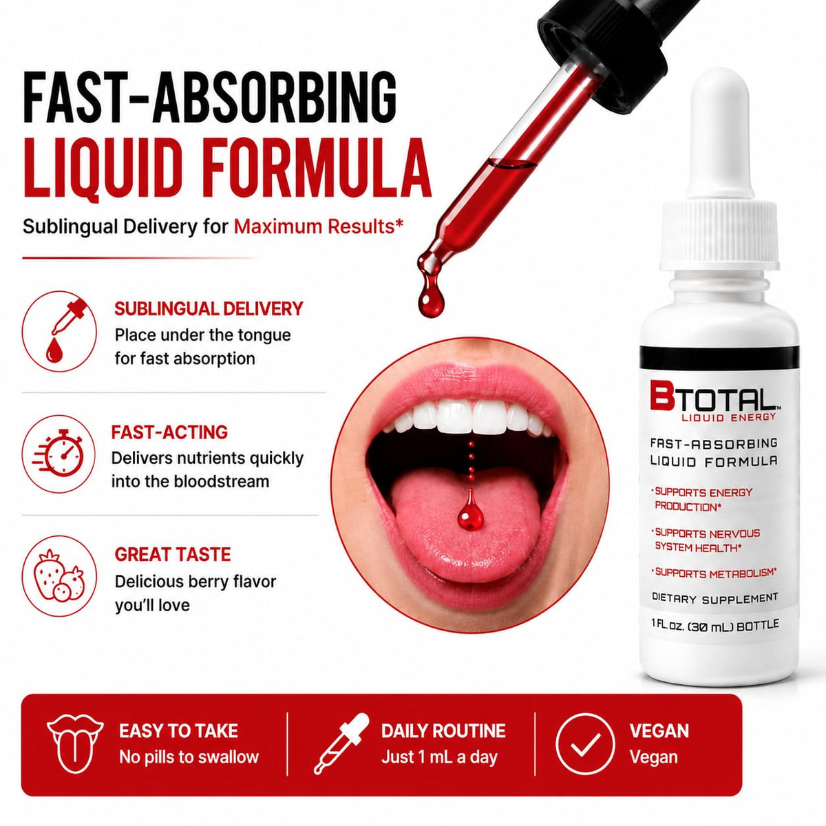 Vitamin B Complex Liquid Drops 2 fl oz U671531