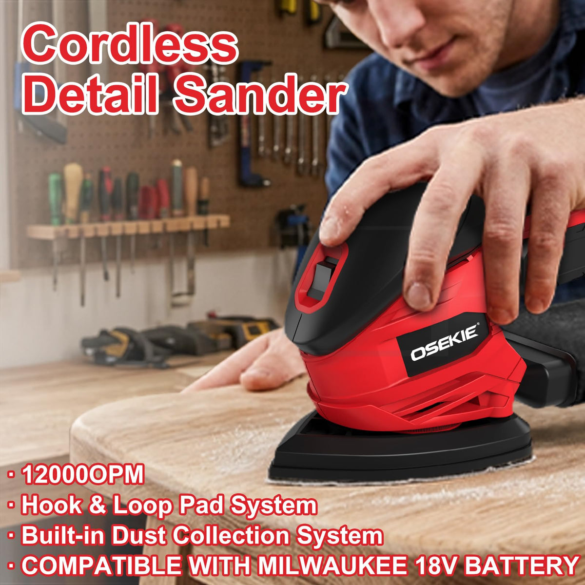 Cordless Detail Sander 12000 OPM A740745
